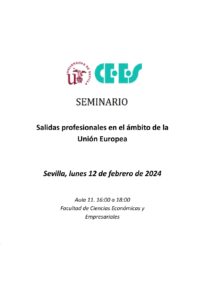 Seminario: Salidas profesionales en el ámbito de la UE